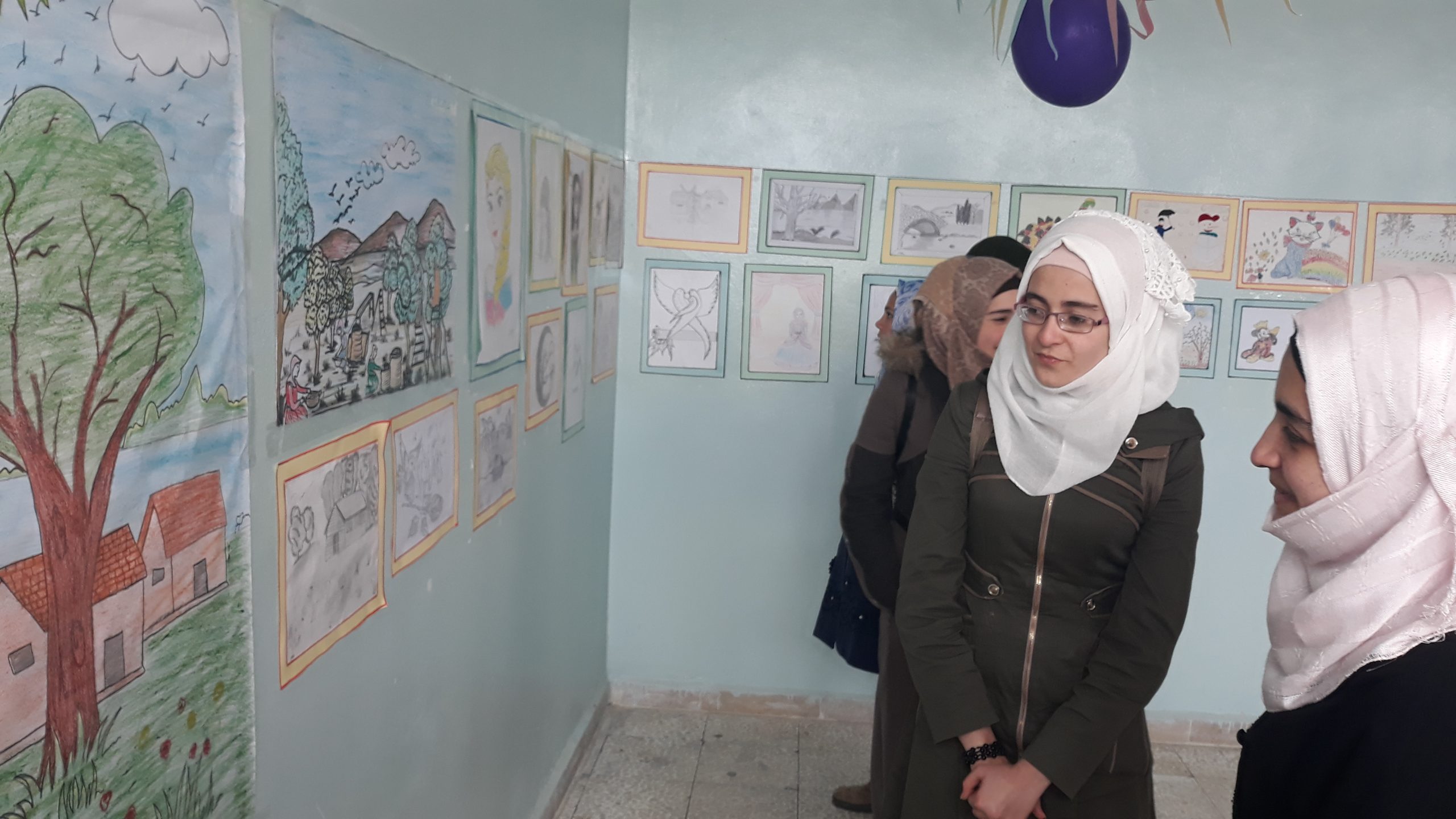 Kunstausstellung in Urm Al-Djouz
